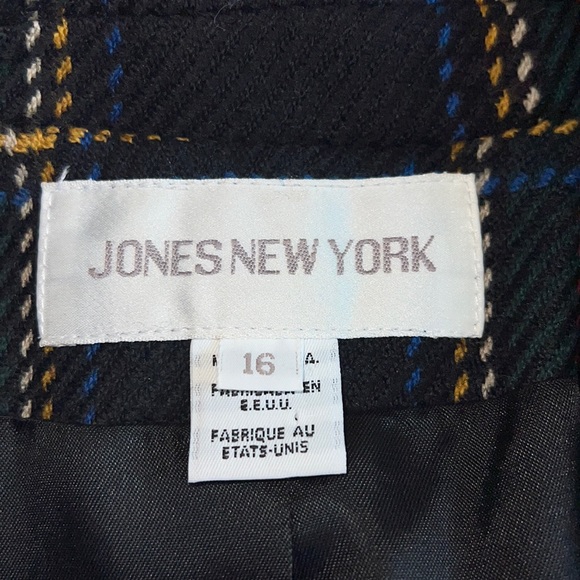 Jones New York Tartan Plaid Wool Blazer - Picture 9 of 11